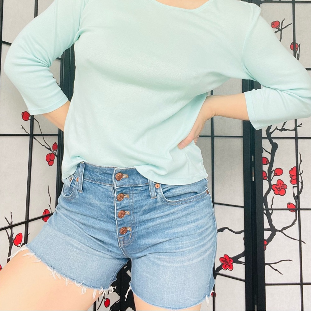 MADEWELL Extreme High Rise Button up Fly Destroyed - Picture 6 of 14